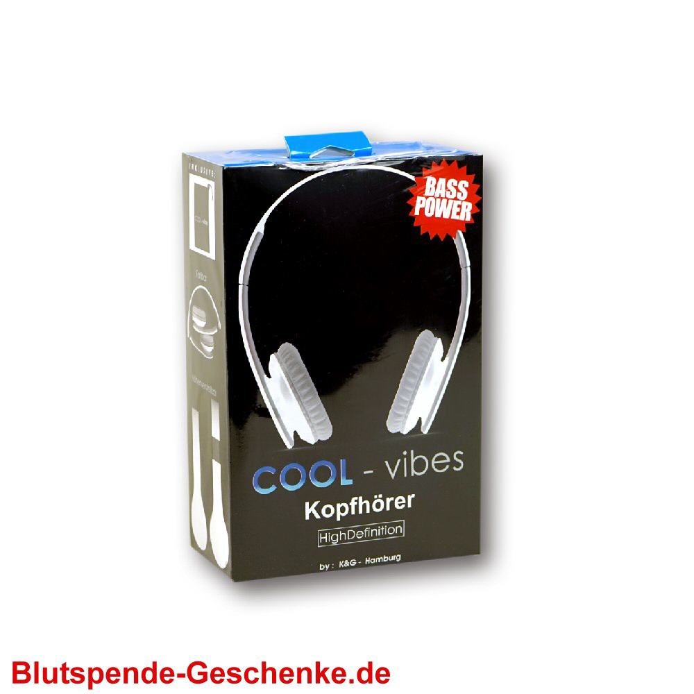 Blutspendegeschenk Kopfh&ouml;rer f&uuml;r Musik