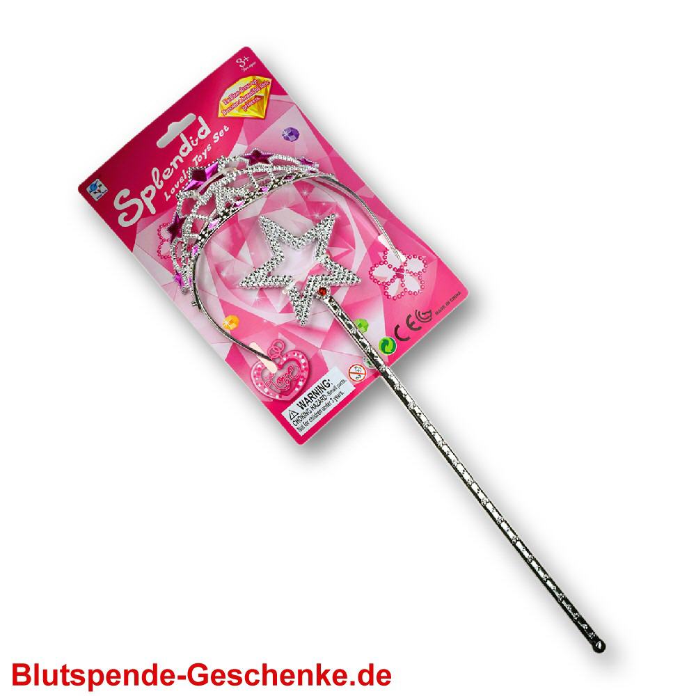 Blutspendegeschenk Prinzessinnen-Krone und Zepter