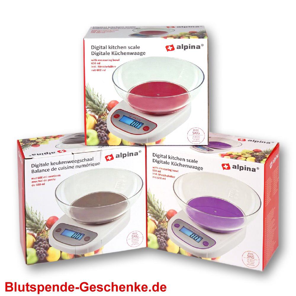 Blutspendegeschenk K&uuml;chenwaage