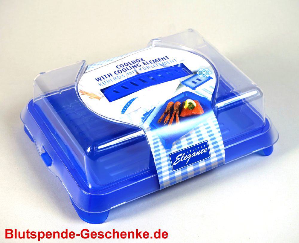 Blutspendegeschenk K&uuml;hlbox mit Element