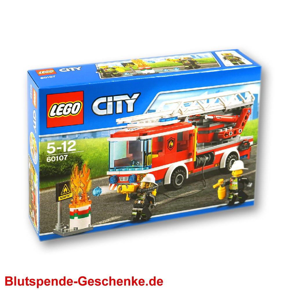 Blutspendegeschenk Lego Feuerwehrauto