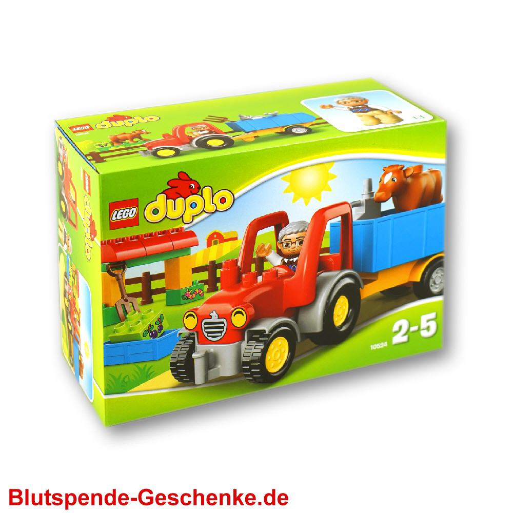 Blutspendegeschenk Lego Duplo Traktor
