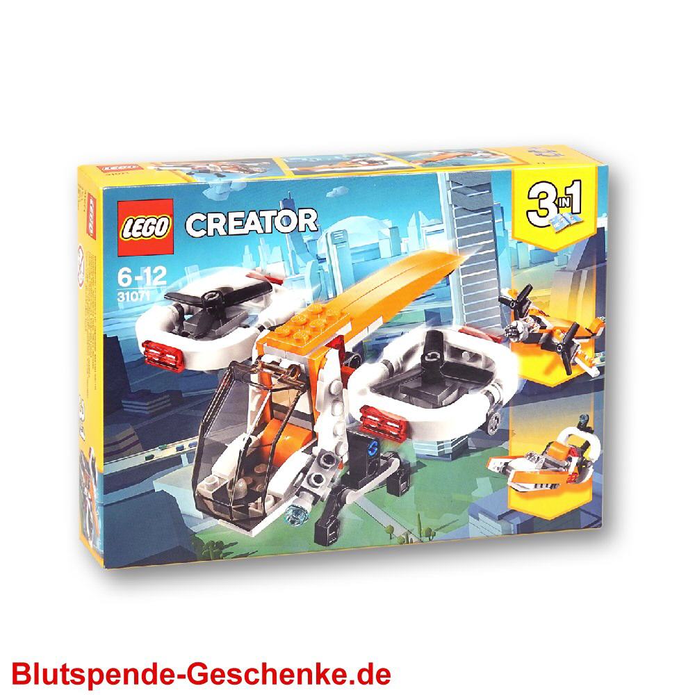 Blutspendegeschenk LEGO Forschungsdrohne