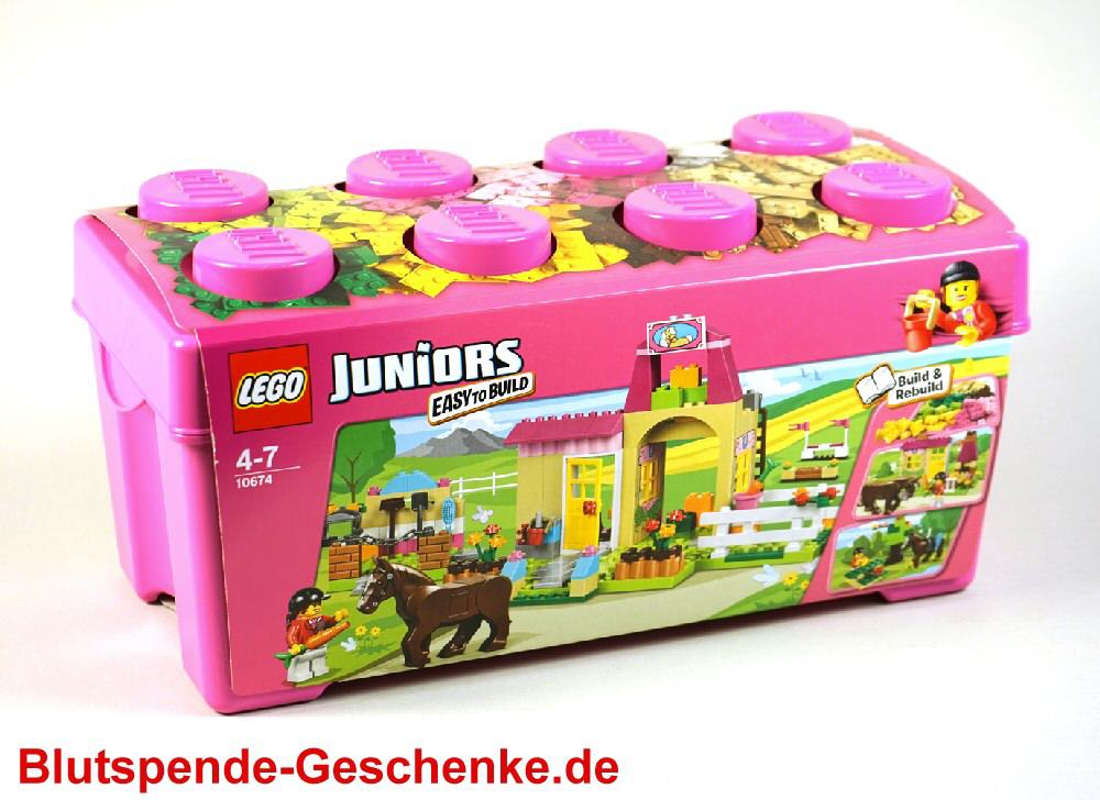 Blutspendegeschenk Lego Juniors Box