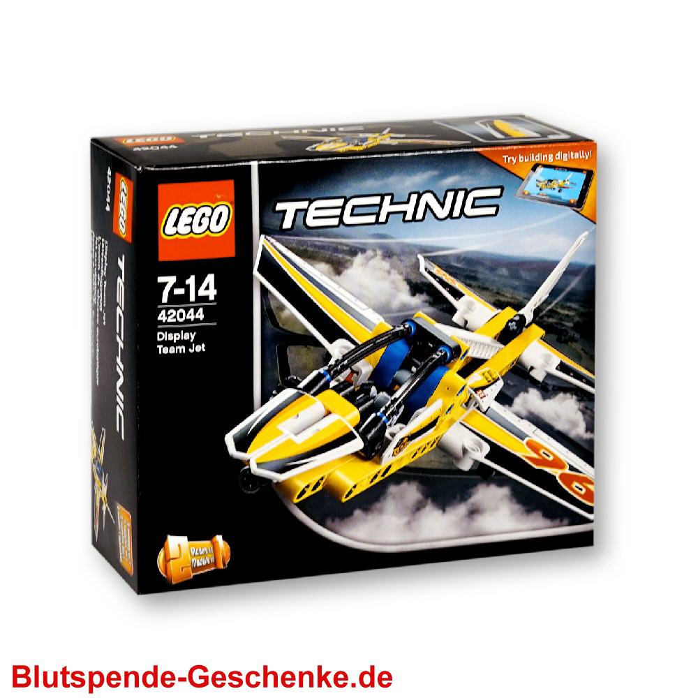 Blutspendegeschenk LEGO Technik Flugzeug