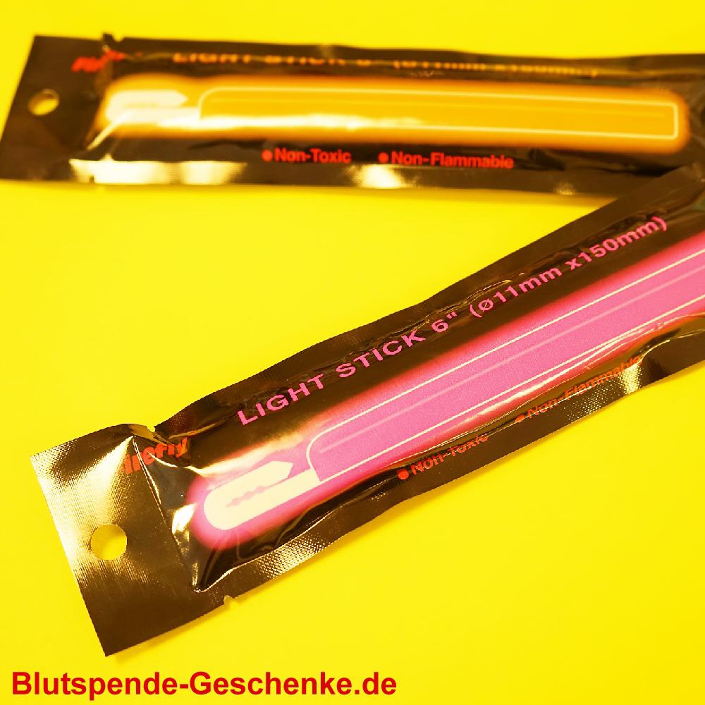 Blutspendegeschenk Leuchtknicklicht 15 cm