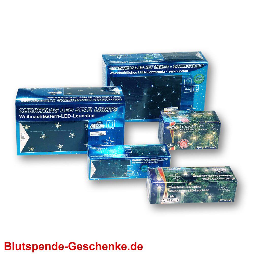 Blutspendegeschenk LED-Lichterketten-Set