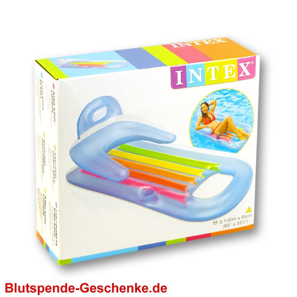 Blutspendegeschenk Schwimm-Liegestuhl