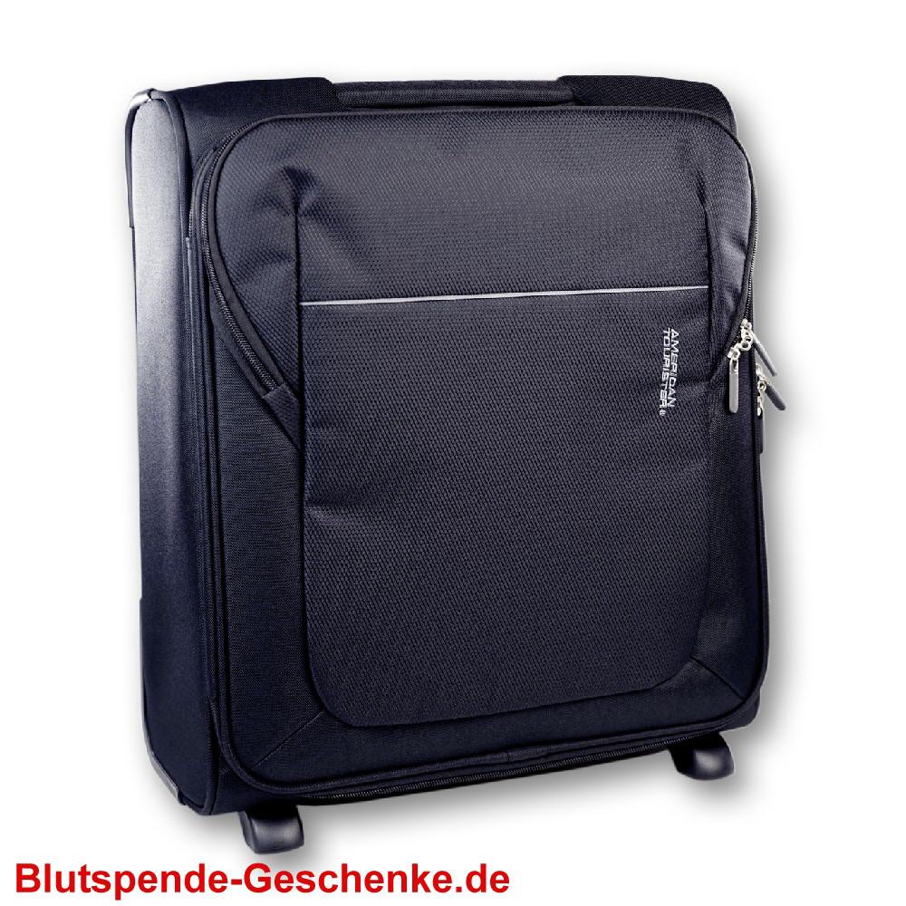 Blutspendegeschenk Marken-Trolley schwarz