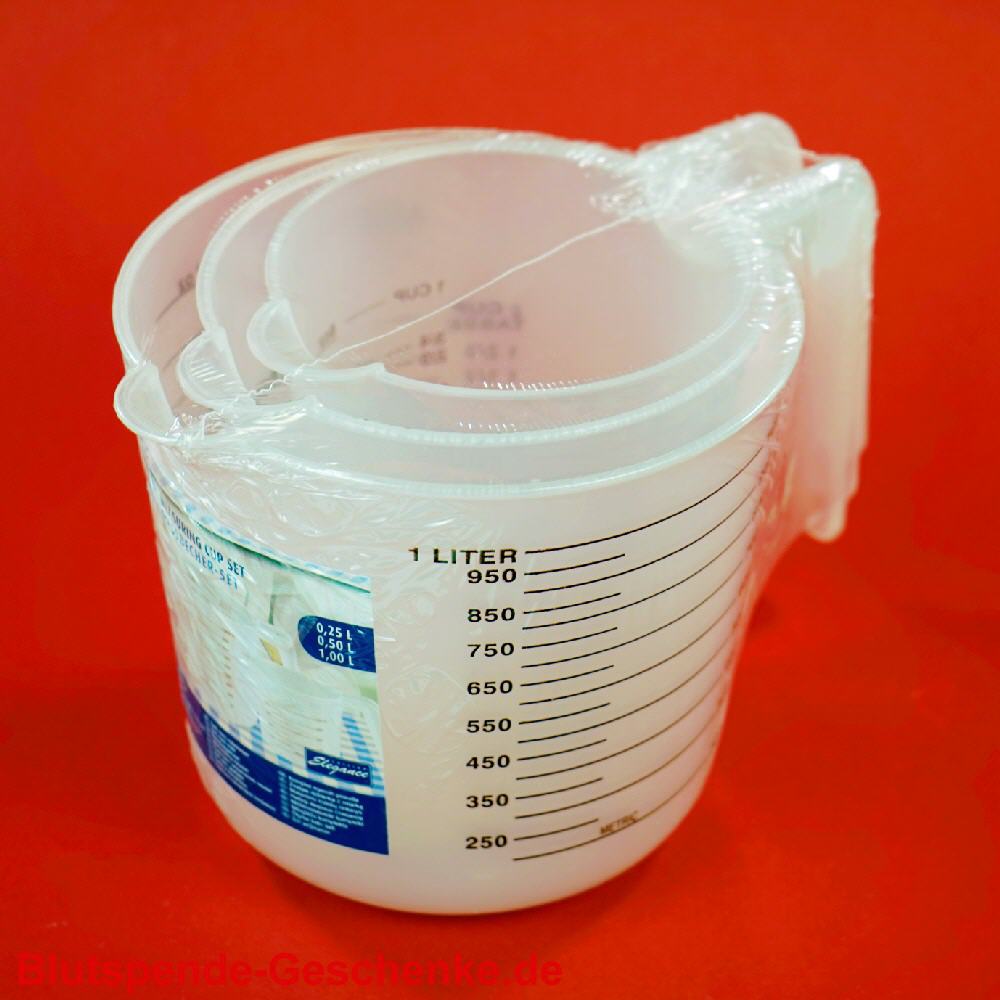 Blutspendegeschenk Messbecher 3er-Set
