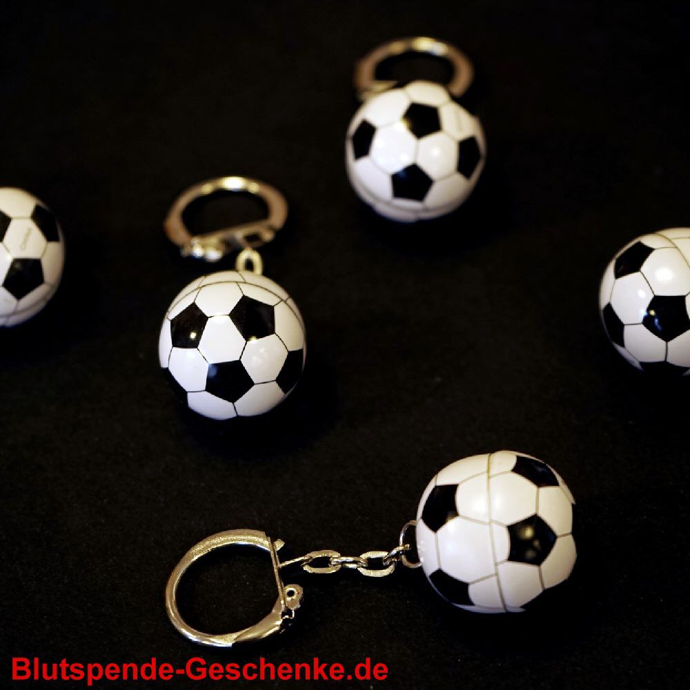 Blutspendegeschenk Schl&uuml;sselanh&auml;nger Fussball