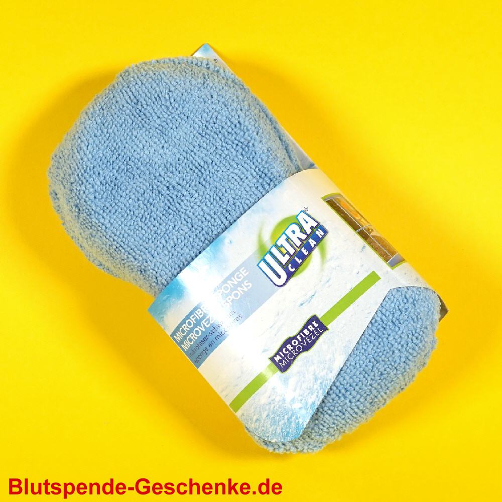 Blutspendegeschenk Mikrofaser Putzschwamm