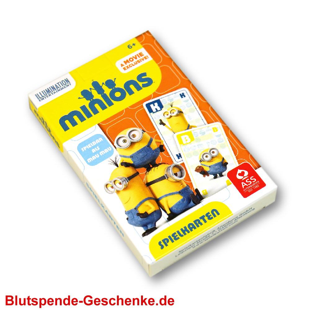 Blutspendegeschenk Kartenspiel Minions
