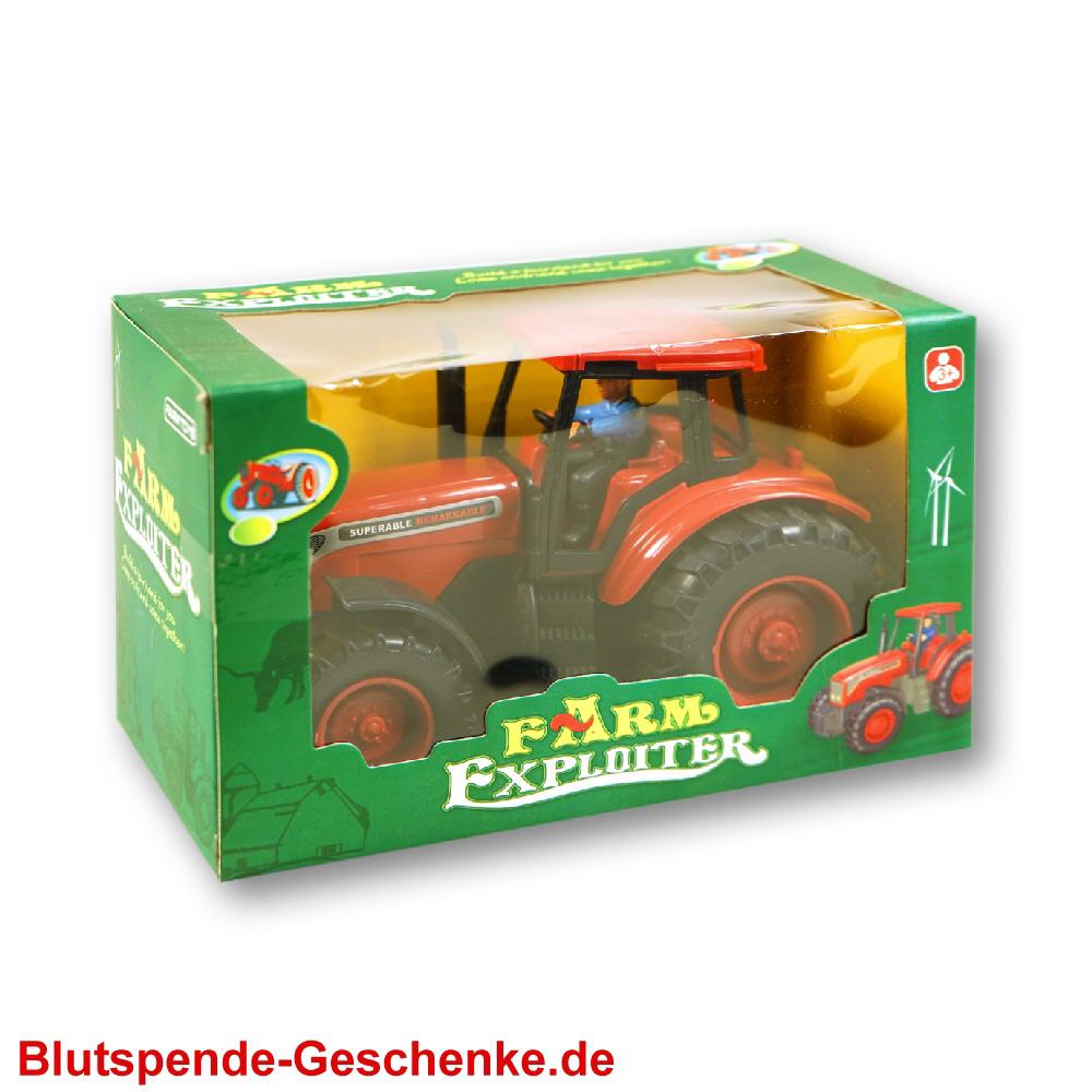 Blutspendegeschenk Modelltraktor