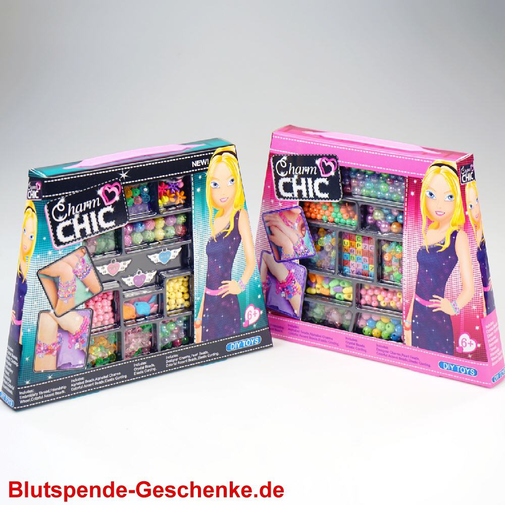 Blutspendegeschenk Modeschmuck-Baukasten