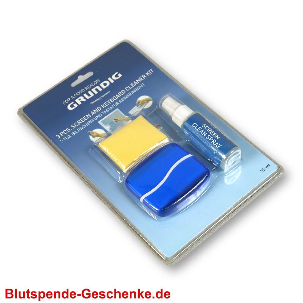 Blutspendegeschenk Bildschim-Reinigungsset