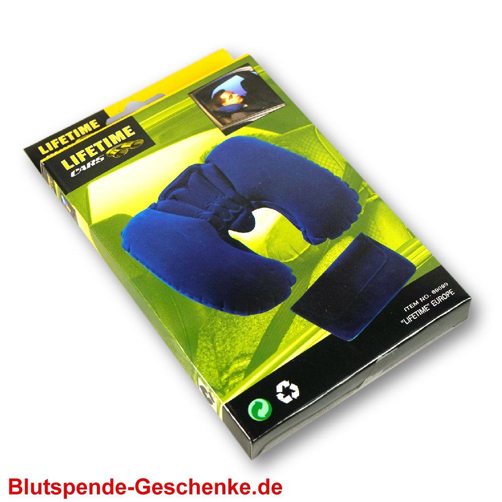 Blutspendegeschenk Nackenkissen