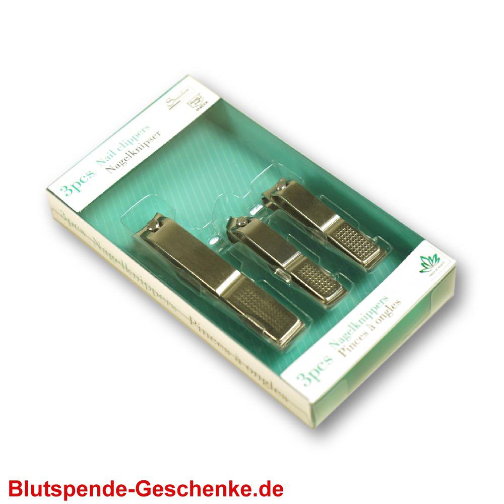 Blutspendegeschenk Nagelknipser-Set