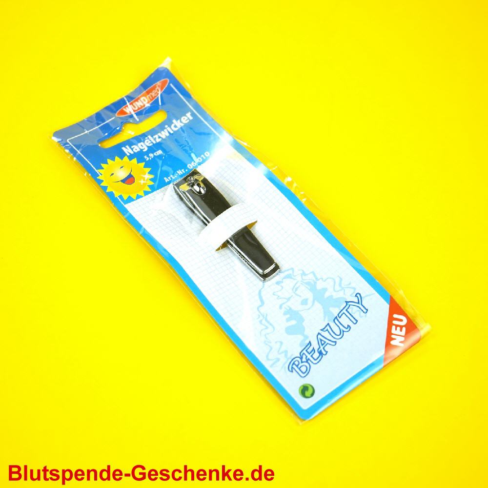 Blutspendegeschenk Nagelzwicker