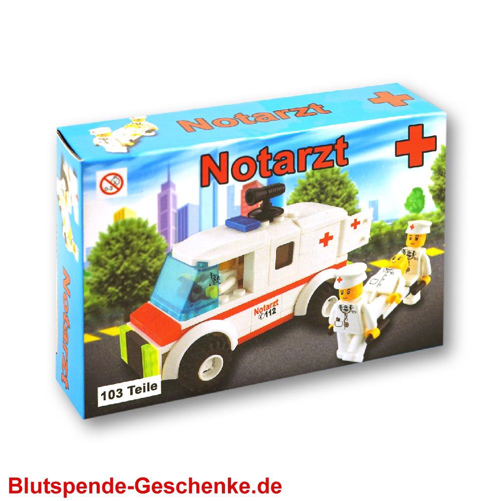 Blutspendegeschenk Spiel-Set Notarzt