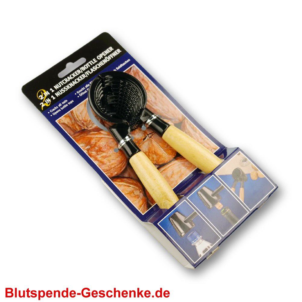 Blutspendegeschenk Nussknacker 2in1