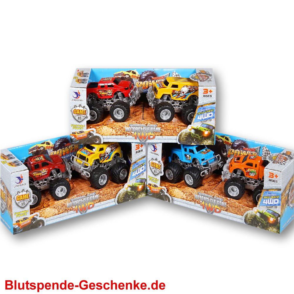 Blutspendegeschenk Offroad-Trucks 2er