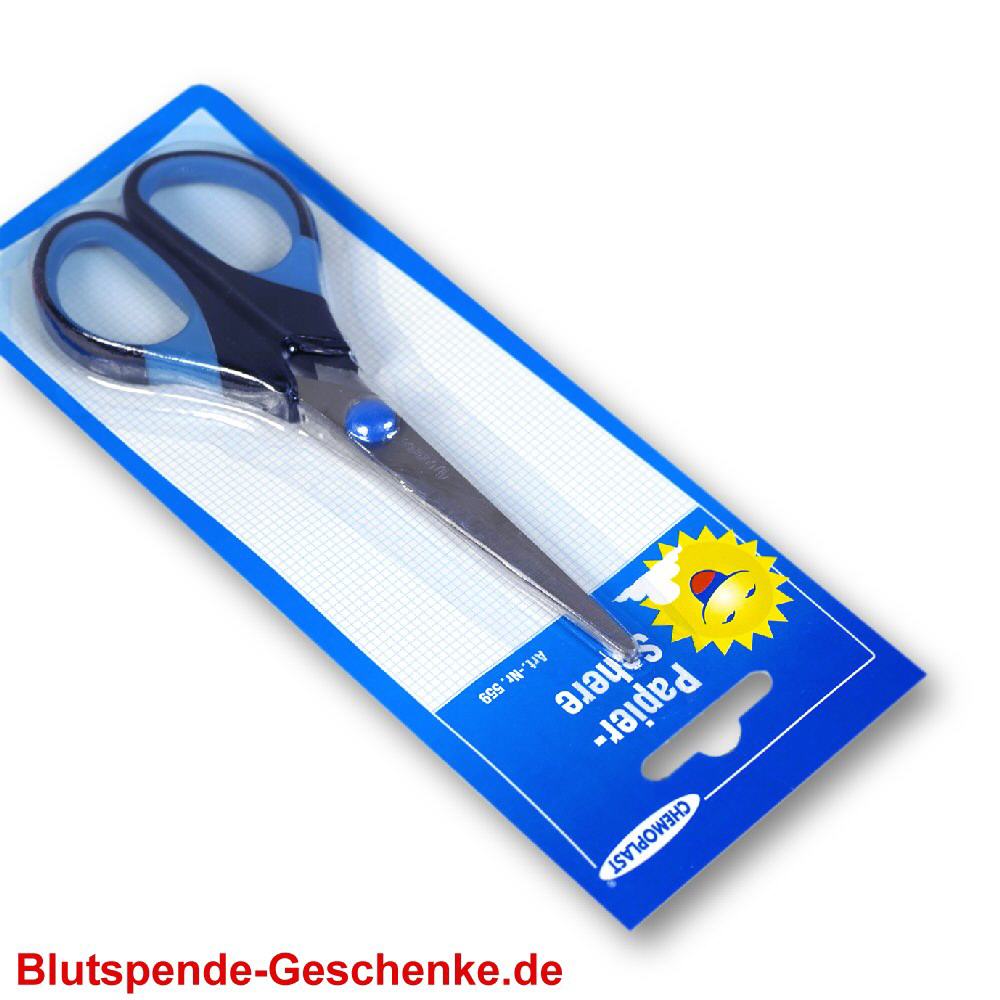 Blutspendegeschenk Papierschere
