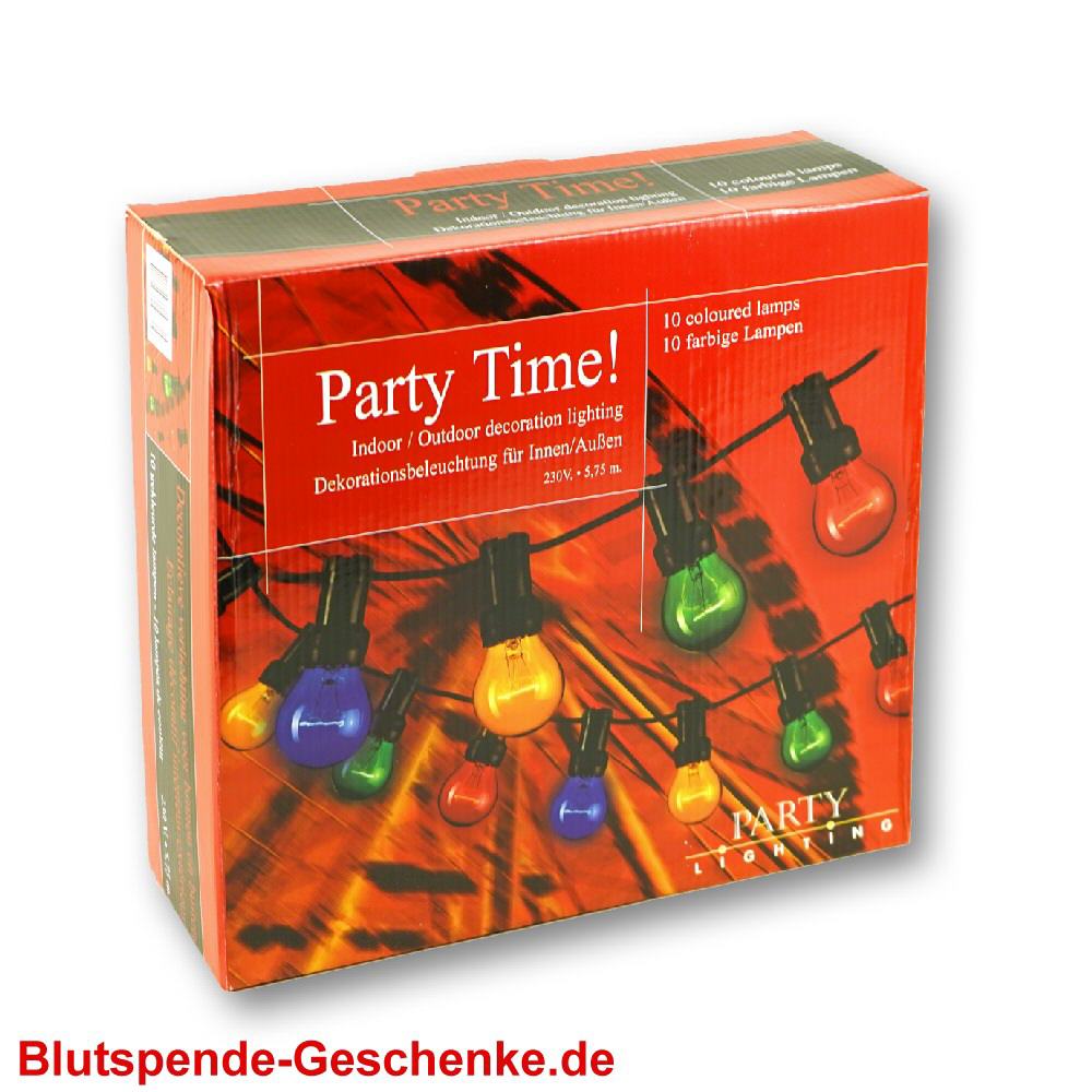 Blutspendegeschenk Party-Lichterkette