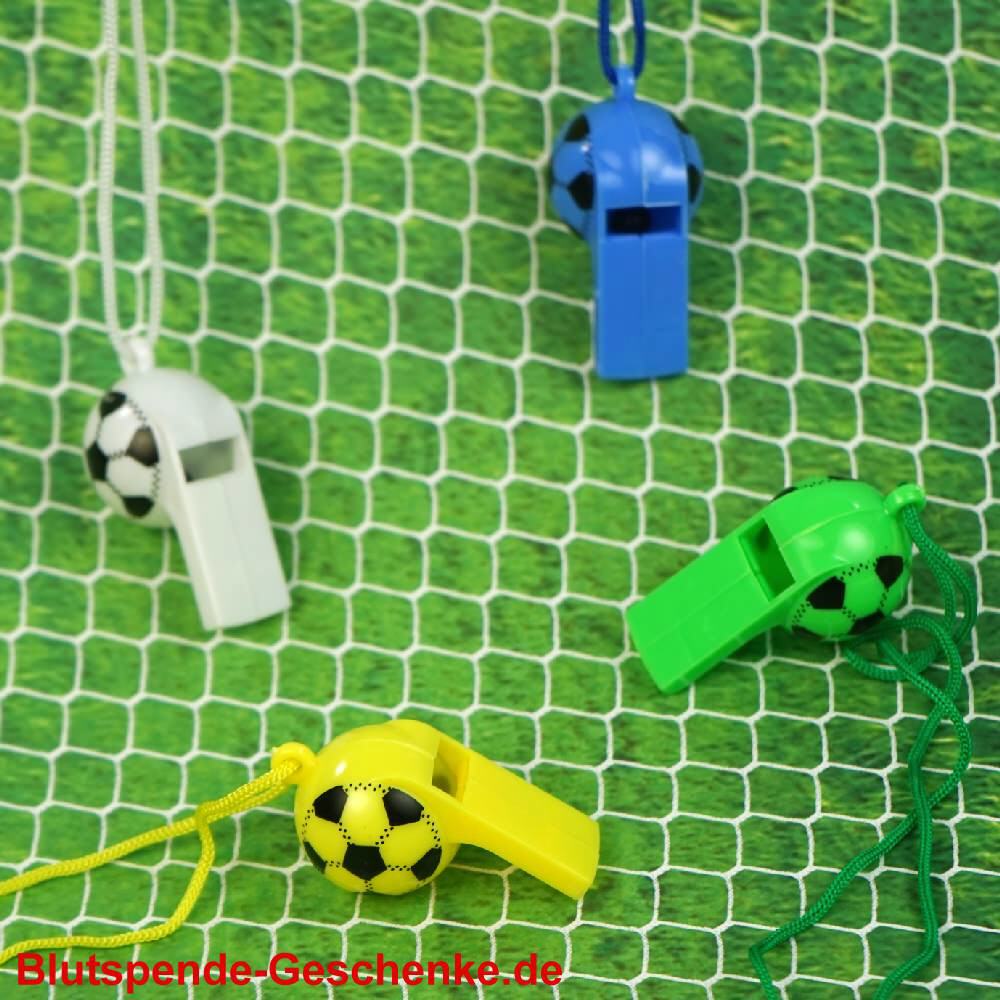 Blutspendegeschenk Fussball-Pfeife
