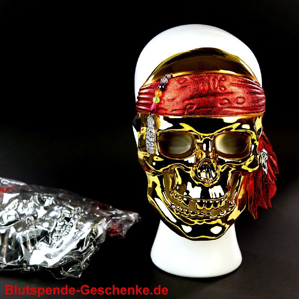 Blutspendegeschenk Piratenmaske