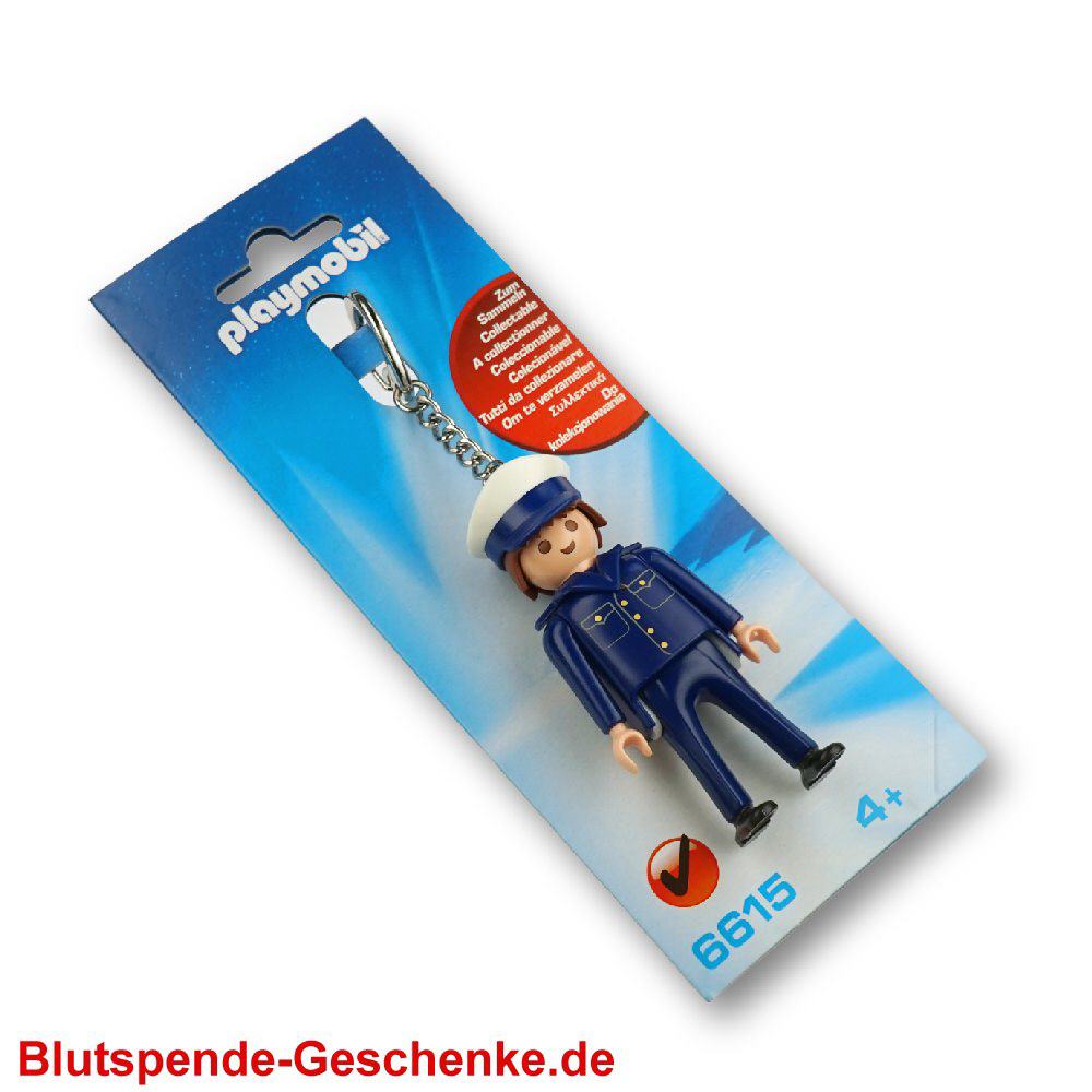 Blutspendegeschenk Playmobil Schl&uuml;sselanh&auml;nger