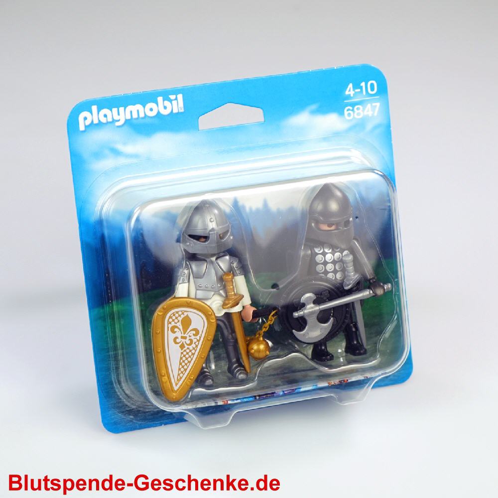 Blutspendegeschenk Playmobil Ritterduell