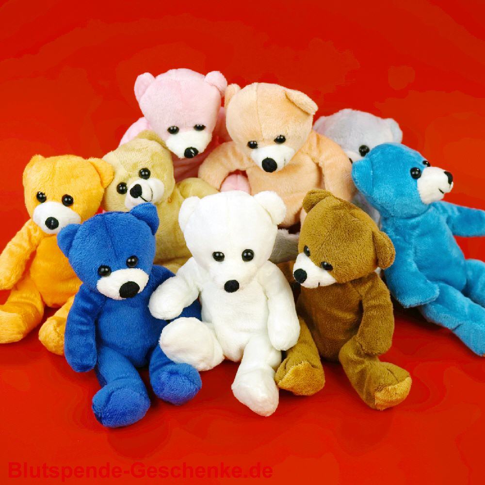 Blutspendegeschenk Pl&uuml;sch-B&auml;rchen sortiert