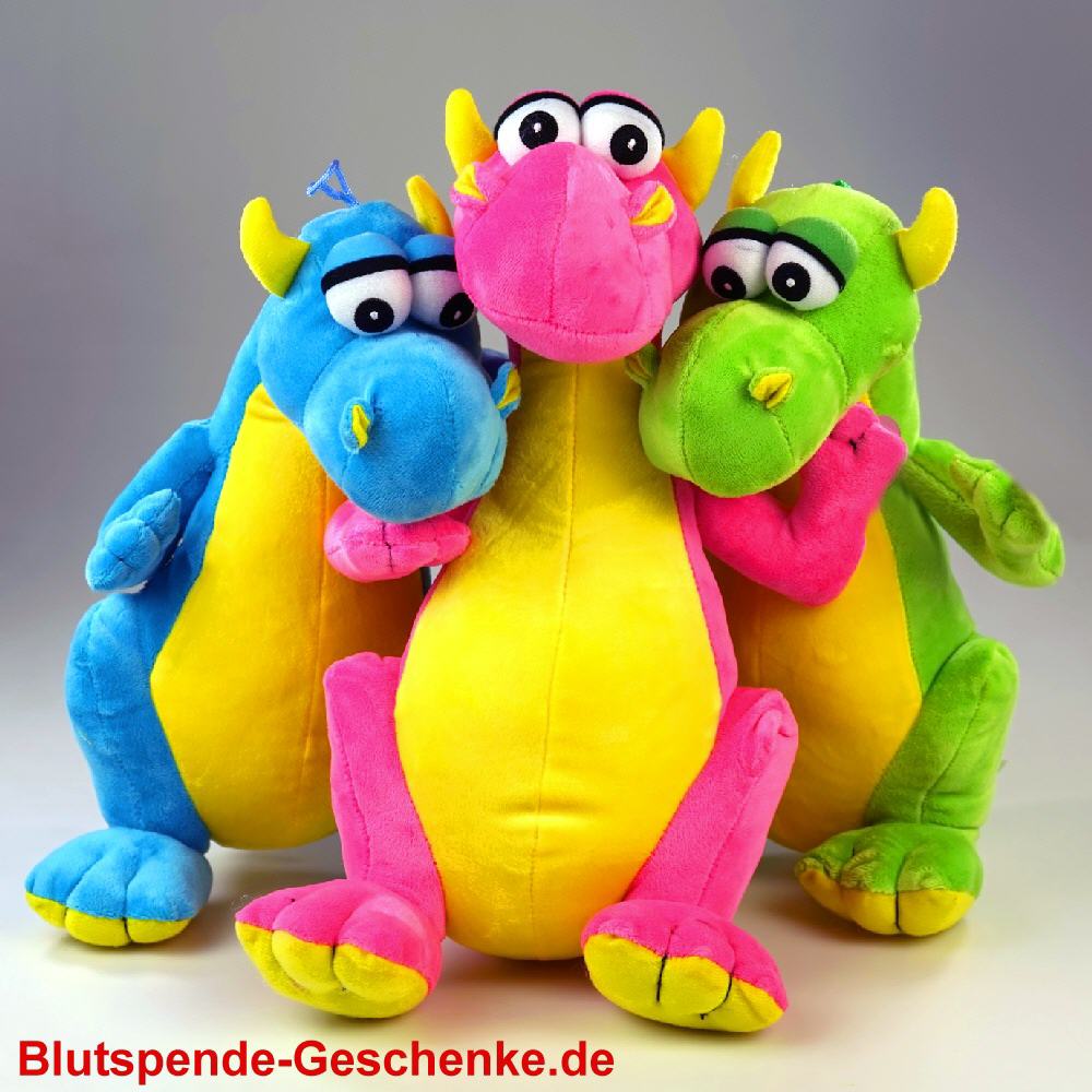 Blutspendegeschenk Pl&uuml;schdrachen