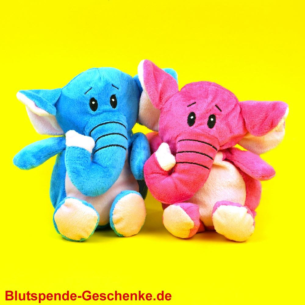 Blutspendegeschenk Elefant aus Pl&uuml;sch