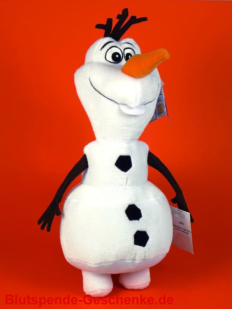 Blutspendegeschenk Pl&uuml;sch-Olaf 40 cm