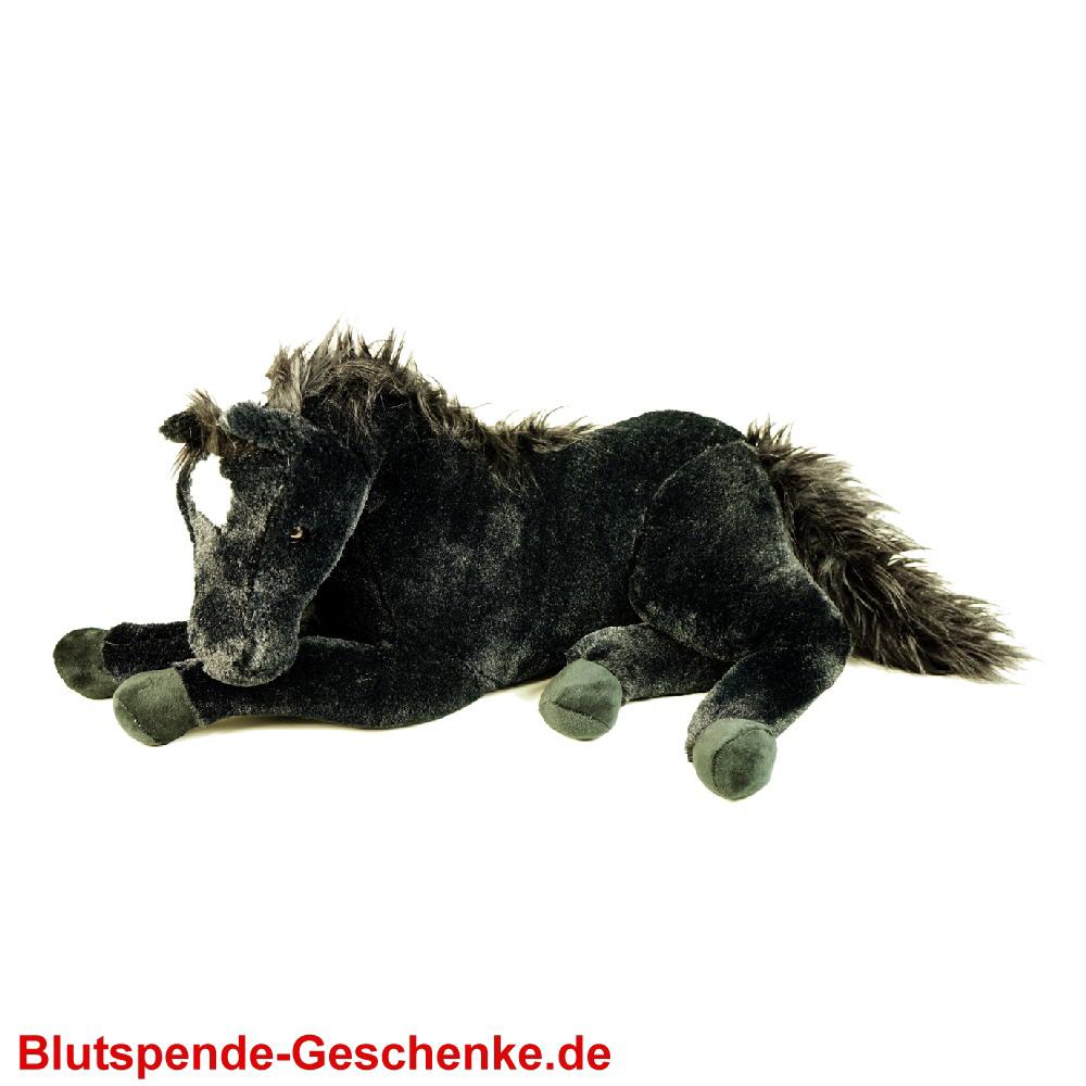 Blutspendegeschenk Pl&uuml;sch-Pferd liegend
