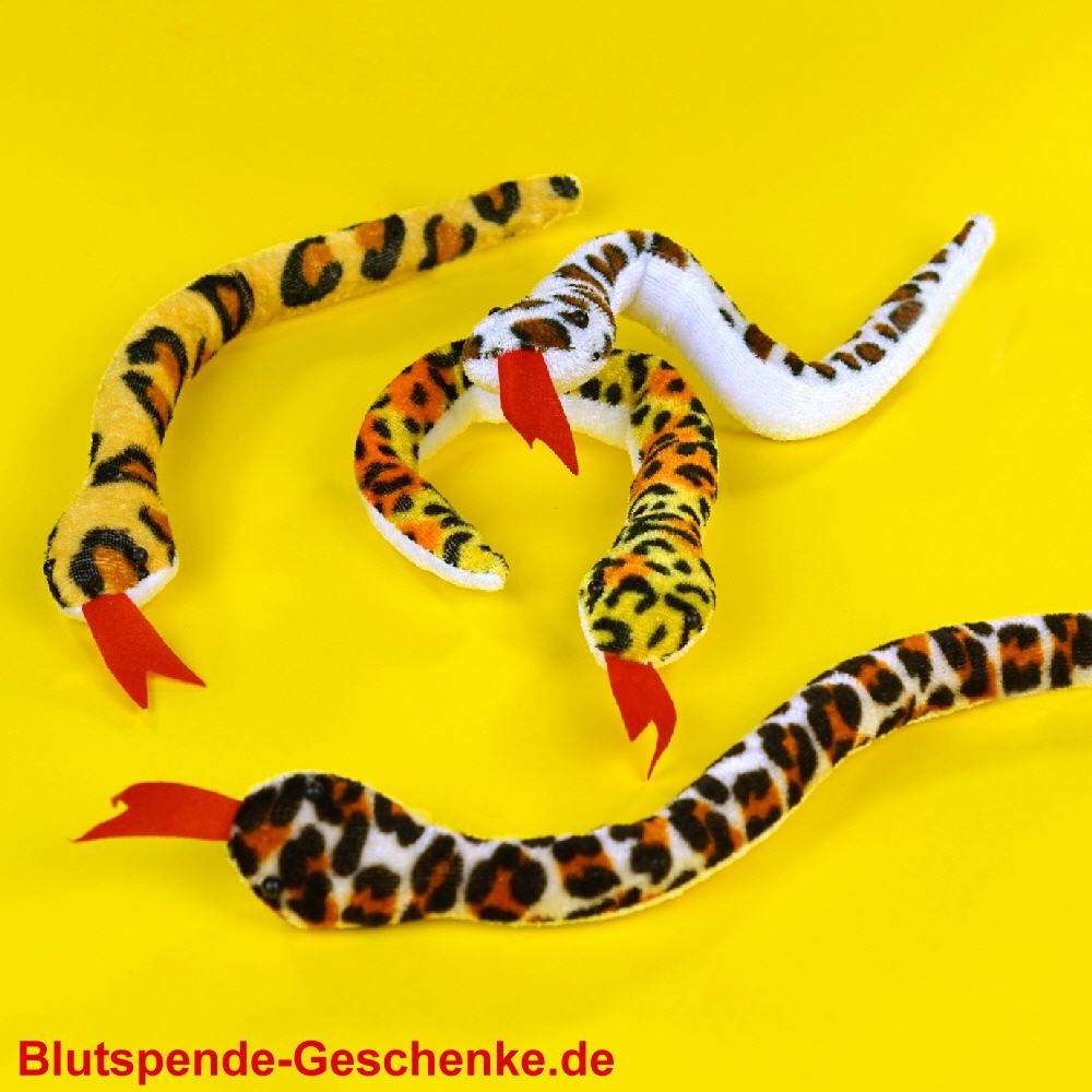 Blutspendegeschenk Pl&uuml;sch-Schlangen 25 cm