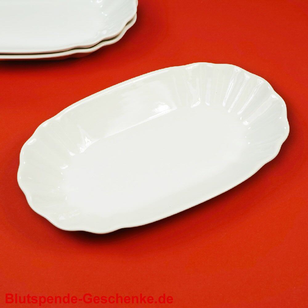 Blutspendegeschenk Porzellan-Pommesschale