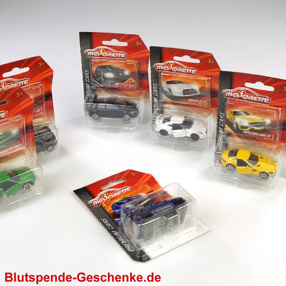 Blutspendegeschenk Premium Cars sortiert