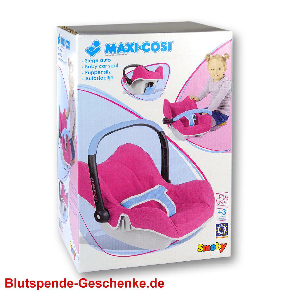 Blutspendegeschenk Puppensitz Maxi-Cosi