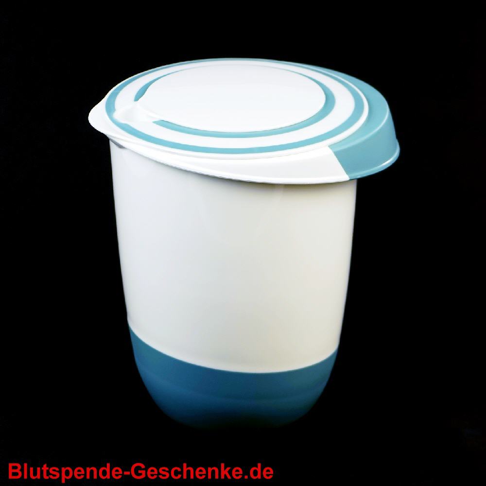 Blutspendegeschenk R&uuml;hrtopf mit Spritzschutz