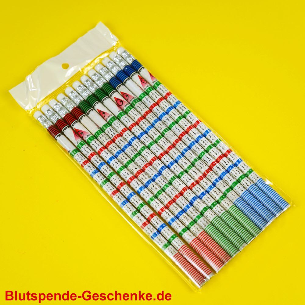 Blutspendegeschenk 1x1-Rechenbleistifte