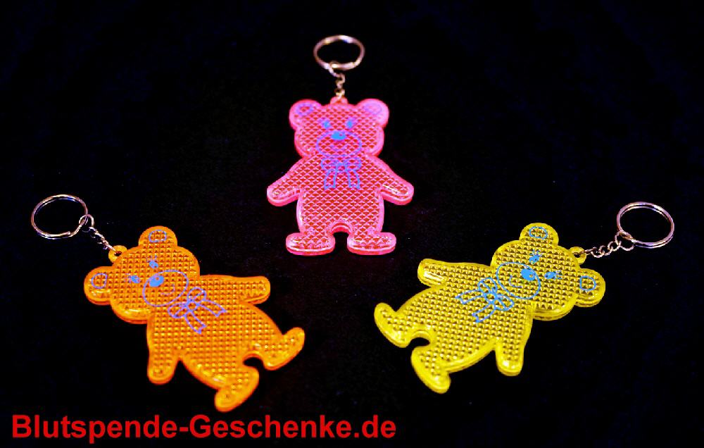 Blutspendegeschenk Anh&auml;nger Reflektor-B&auml;r