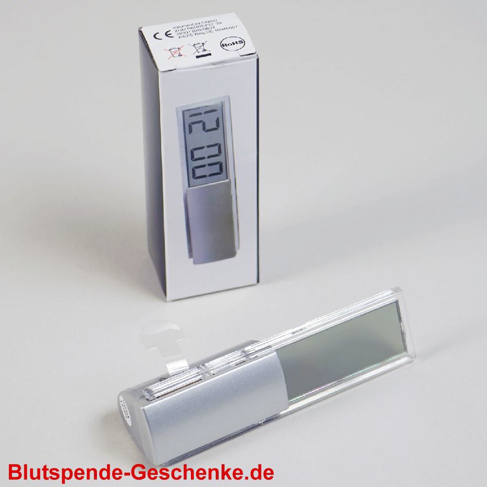 Blutspendegeschenk Reisewecker