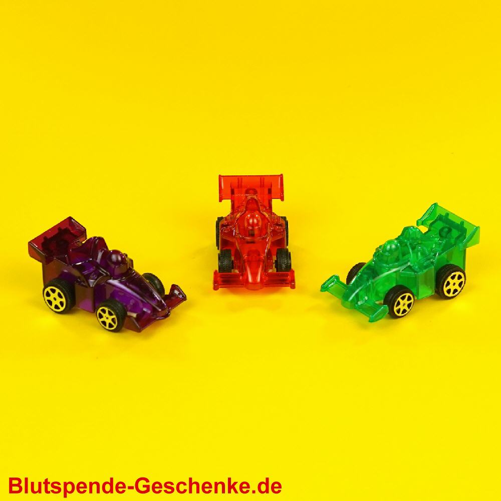 Blutspendegeschenk R&uuml;ckaufzug-Rennwagen