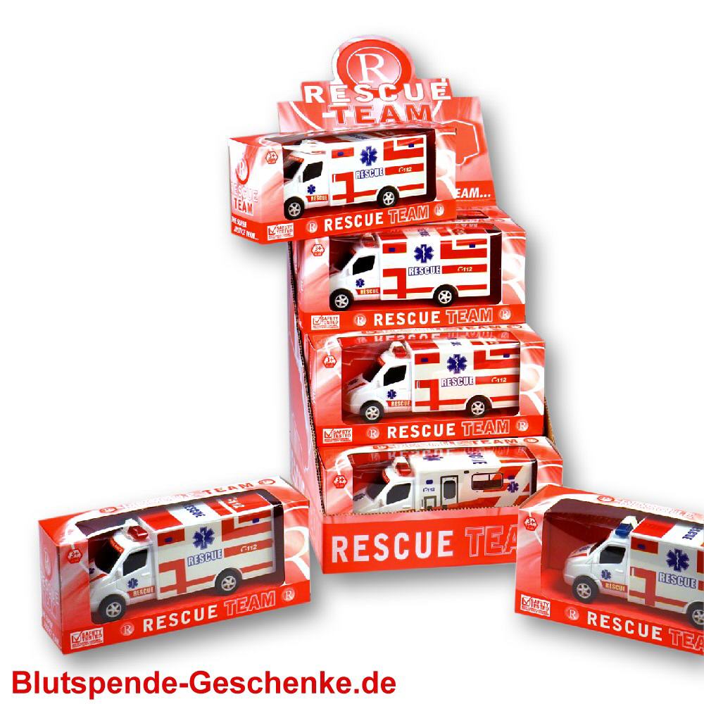 Blutspendegeschenk Rettungswagen