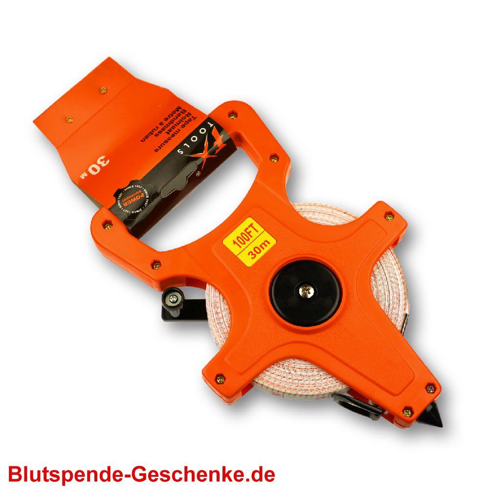 Blutspendegeschenk Rollma&szlig;band 30 m