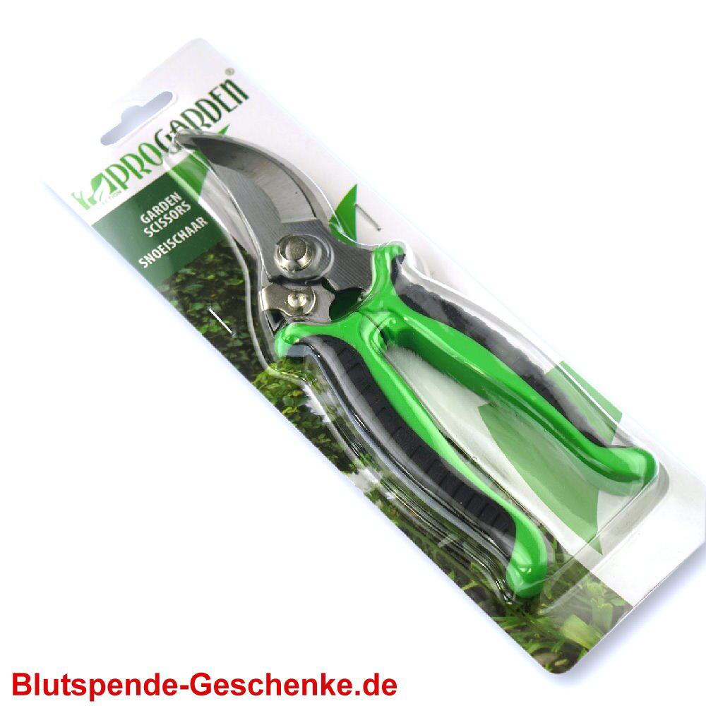 Blutspendegeschenk Rosenschere