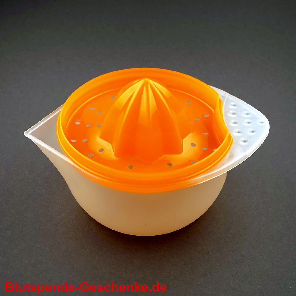 Blutspendegeschenk Saftpresse